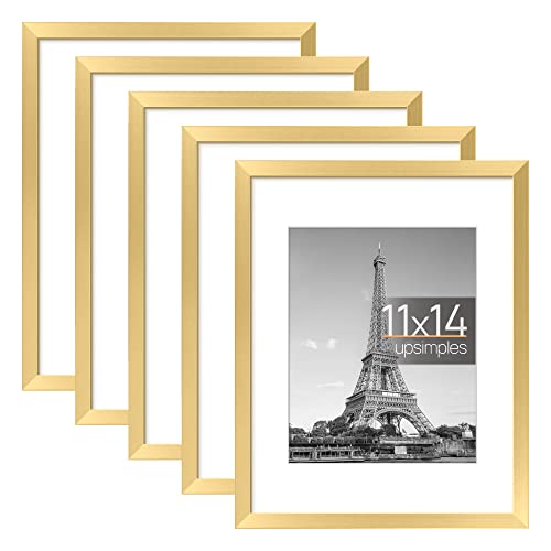 Upsimples 11x14 Picture Frame Set, Wall Gallery Photo Frames