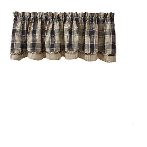 Elegant Tan Valance - Park Designs Soapstone Lined Layered