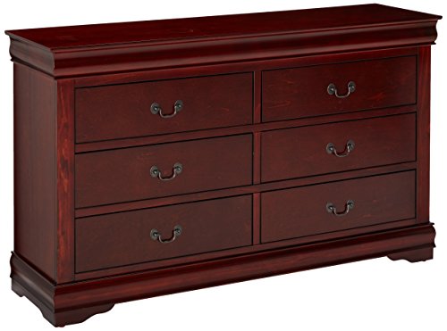 Acme Louis Philippe 6-Drawer Dresser in Cherry