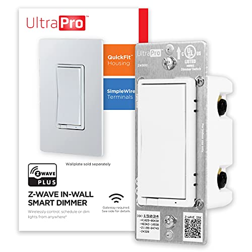 Smart Rocker Light Dimmer with Z-Wave and Alexa Compatibility