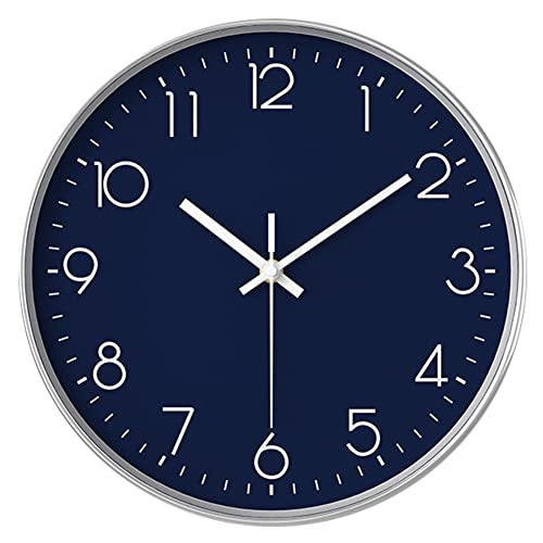 YTAONS 12 in Wall Clock - Navy Blue