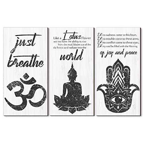 3 Pieces Buddha Quotes Wall Decors