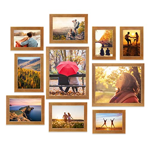 Giftgarden 10-Pack Gold Picture Frames