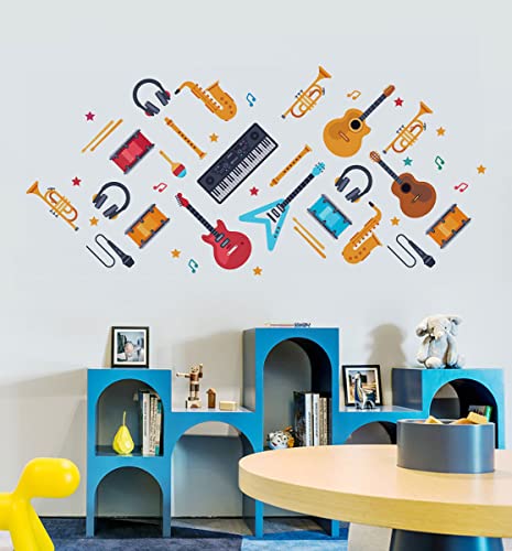 Music Instruments Wall Decals for Classroom