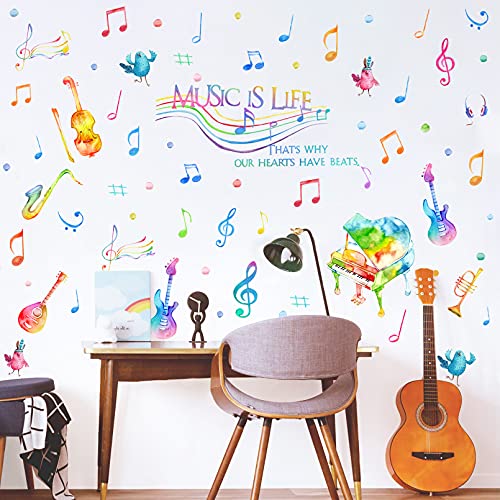 Watercolor Music Wall Decal Sticker