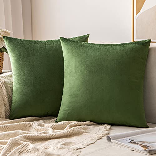 MIULEE Velvet Soft Decorative Pillow Covers