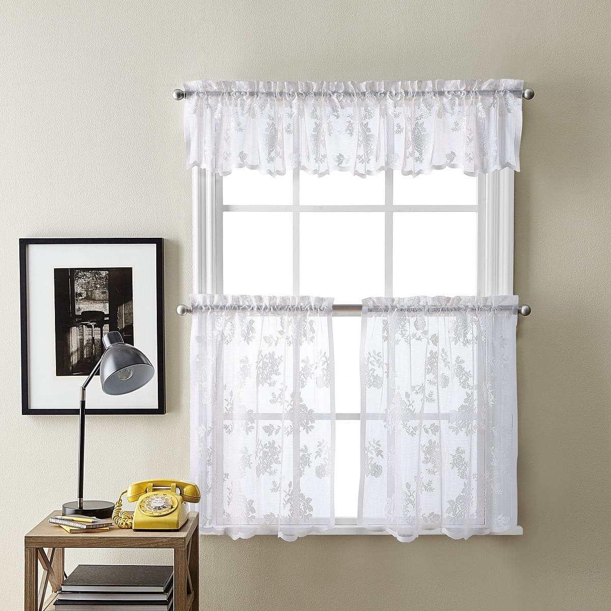 Blossom Lace Swag Valance