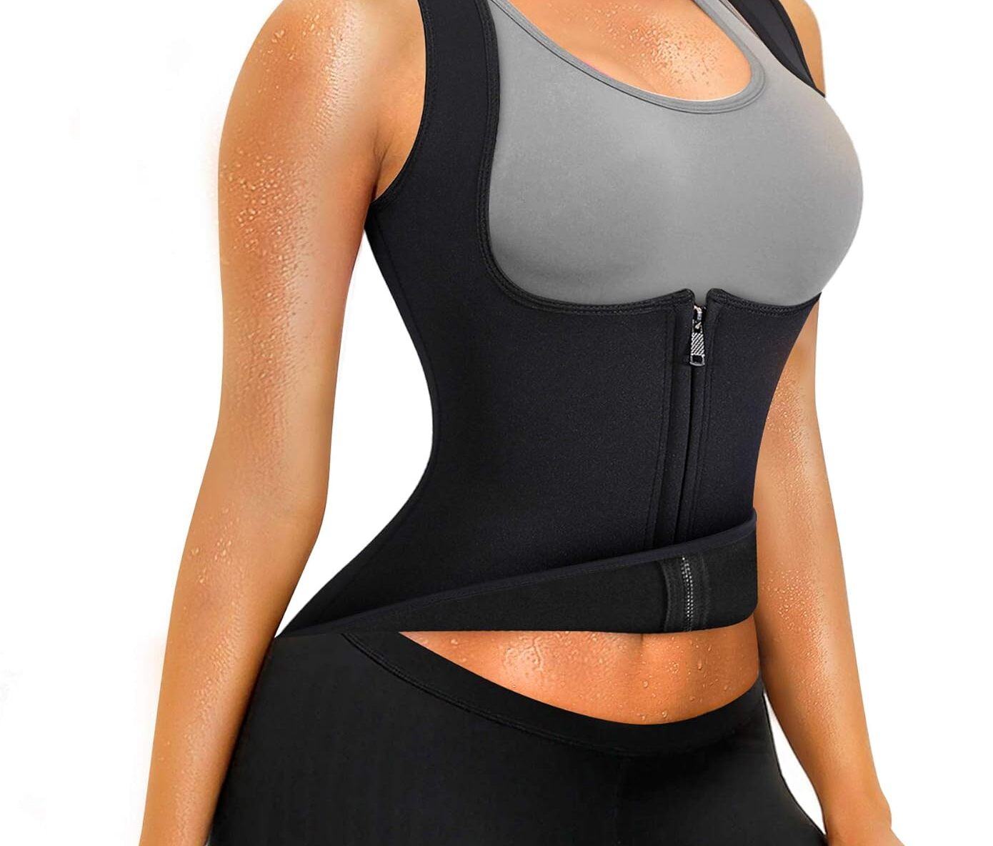 Women Cami Hot Neoprene Shaper Sauna Vest Sweat Waist Cincher Arm Slimming  Shirt