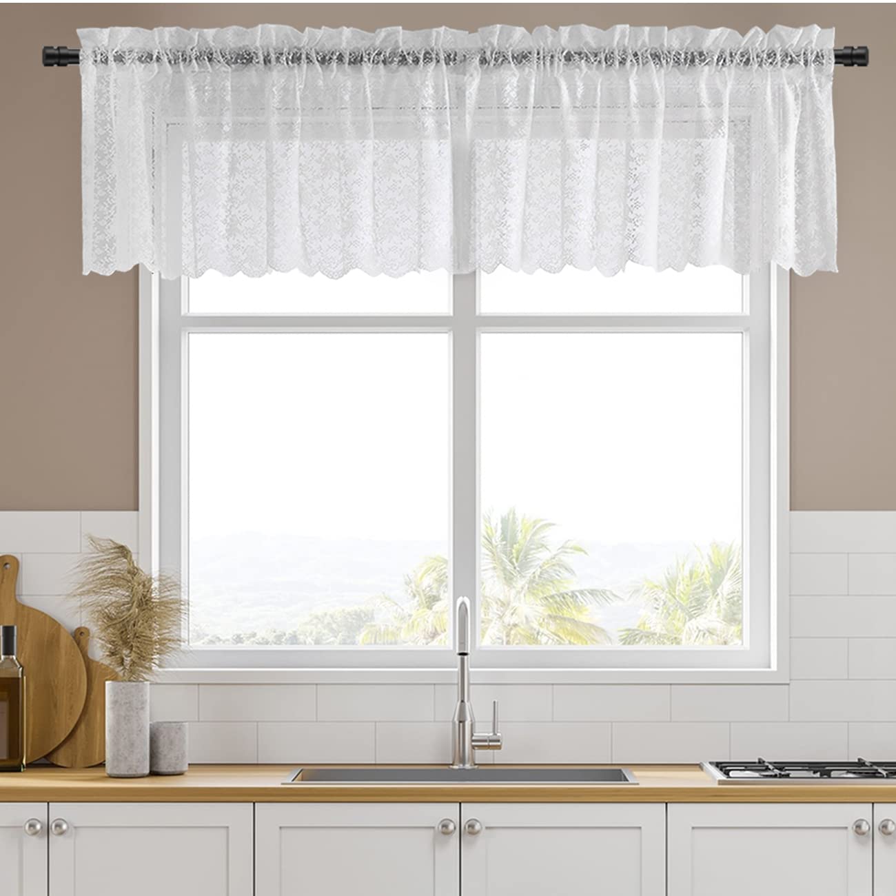 9 Incredible White Lace Valances For Windows for 2024