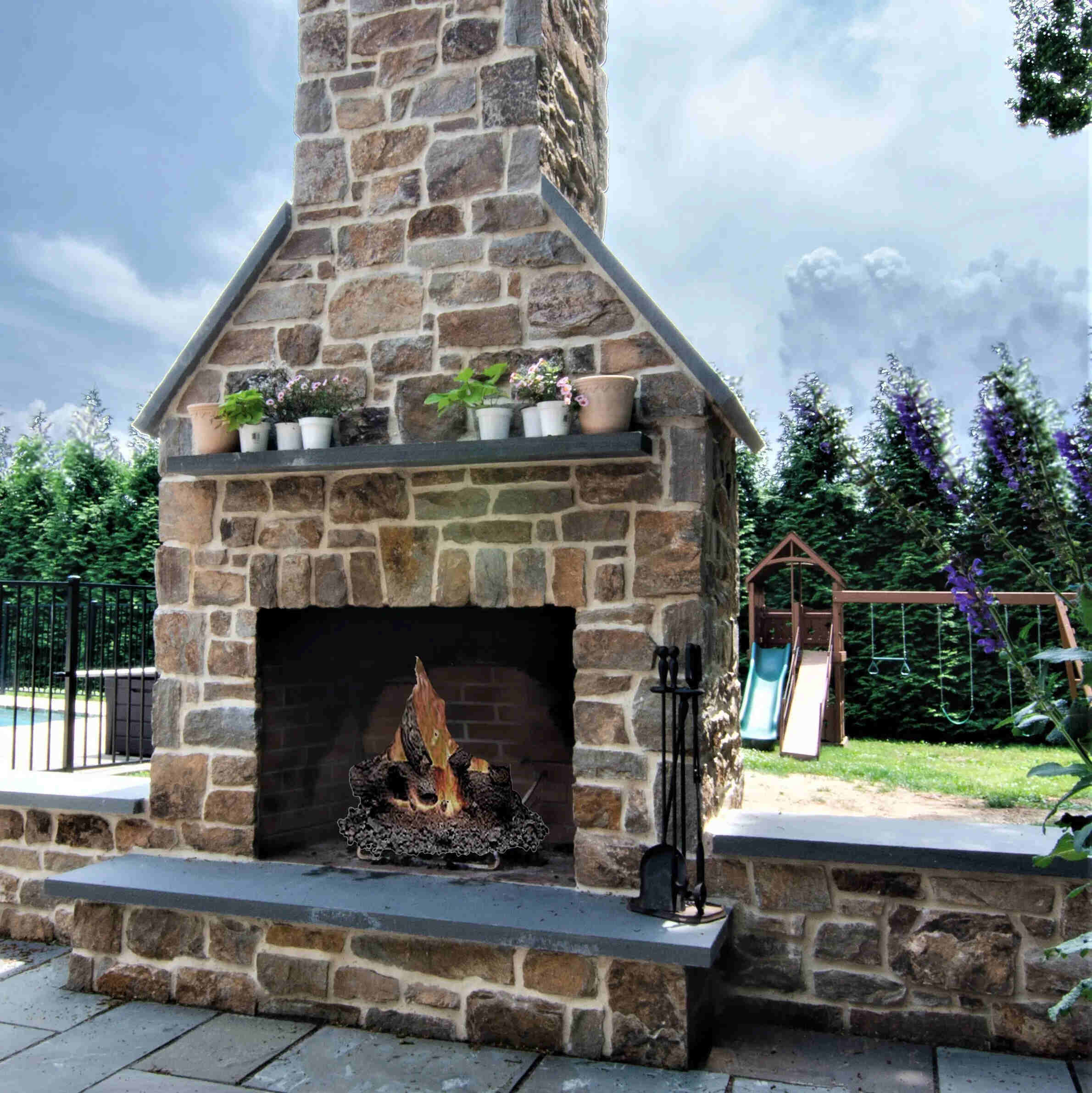 How To Build A Stone Fireplace And Chimney