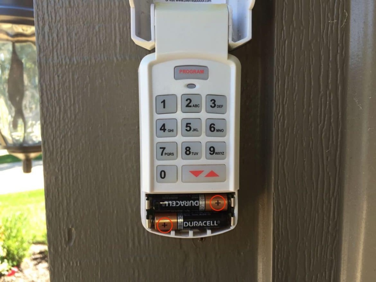 How To Change Batteries In Garage Door Keypad