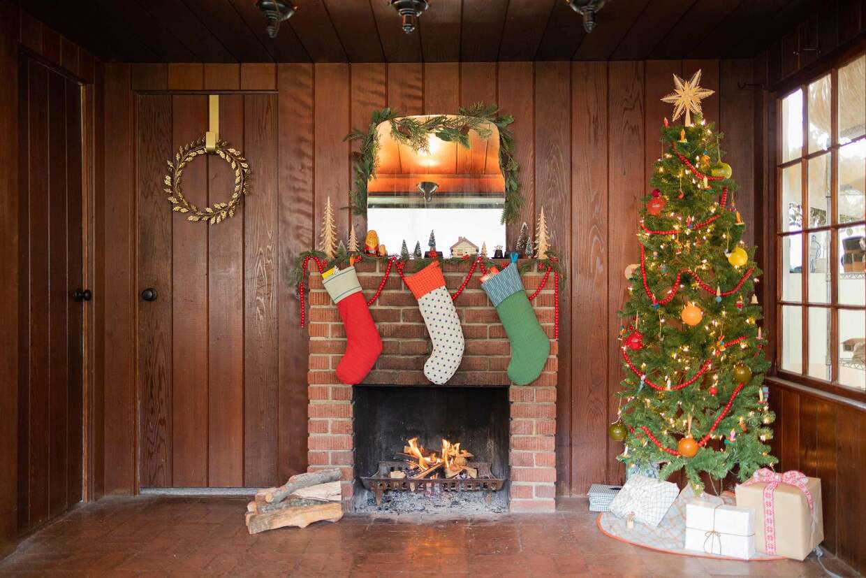 How To Decorate A Fireplace Without A Mantel