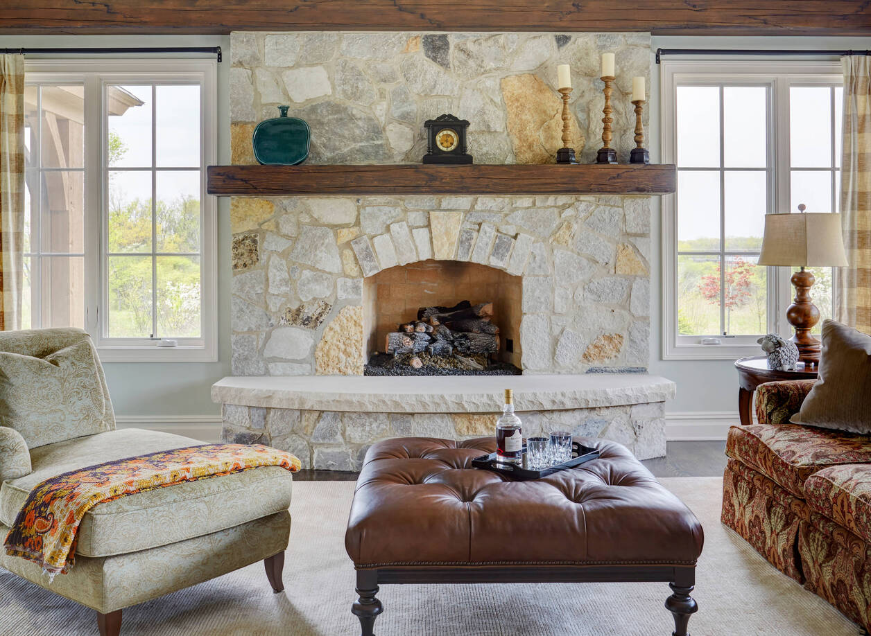 How To Decorate A Stone Fireplace
