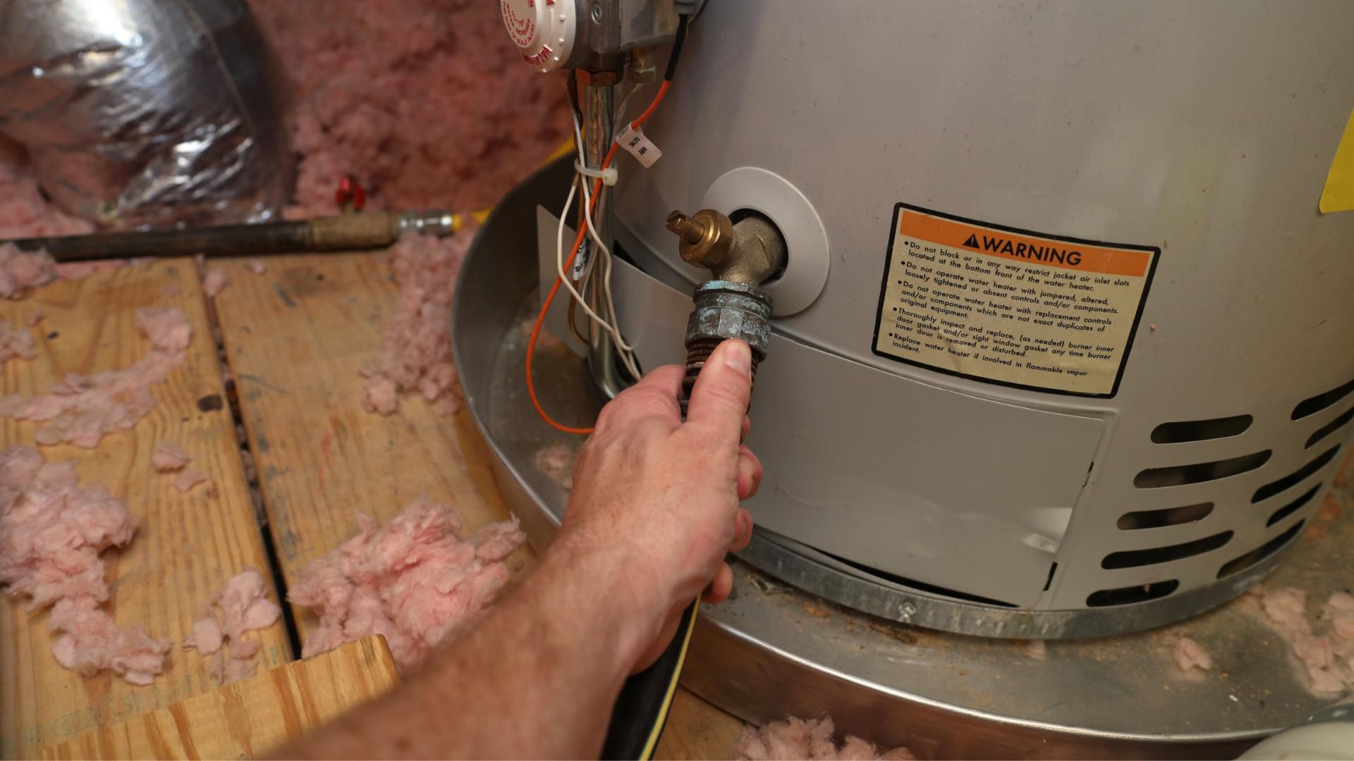 How To Drain Water Heater In The Attic