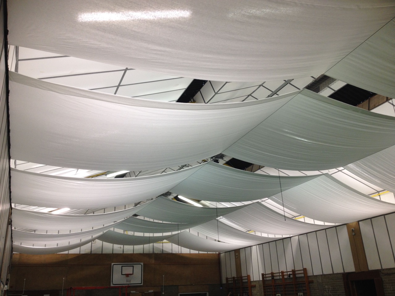 How To Drape A Ceiling With Fabric