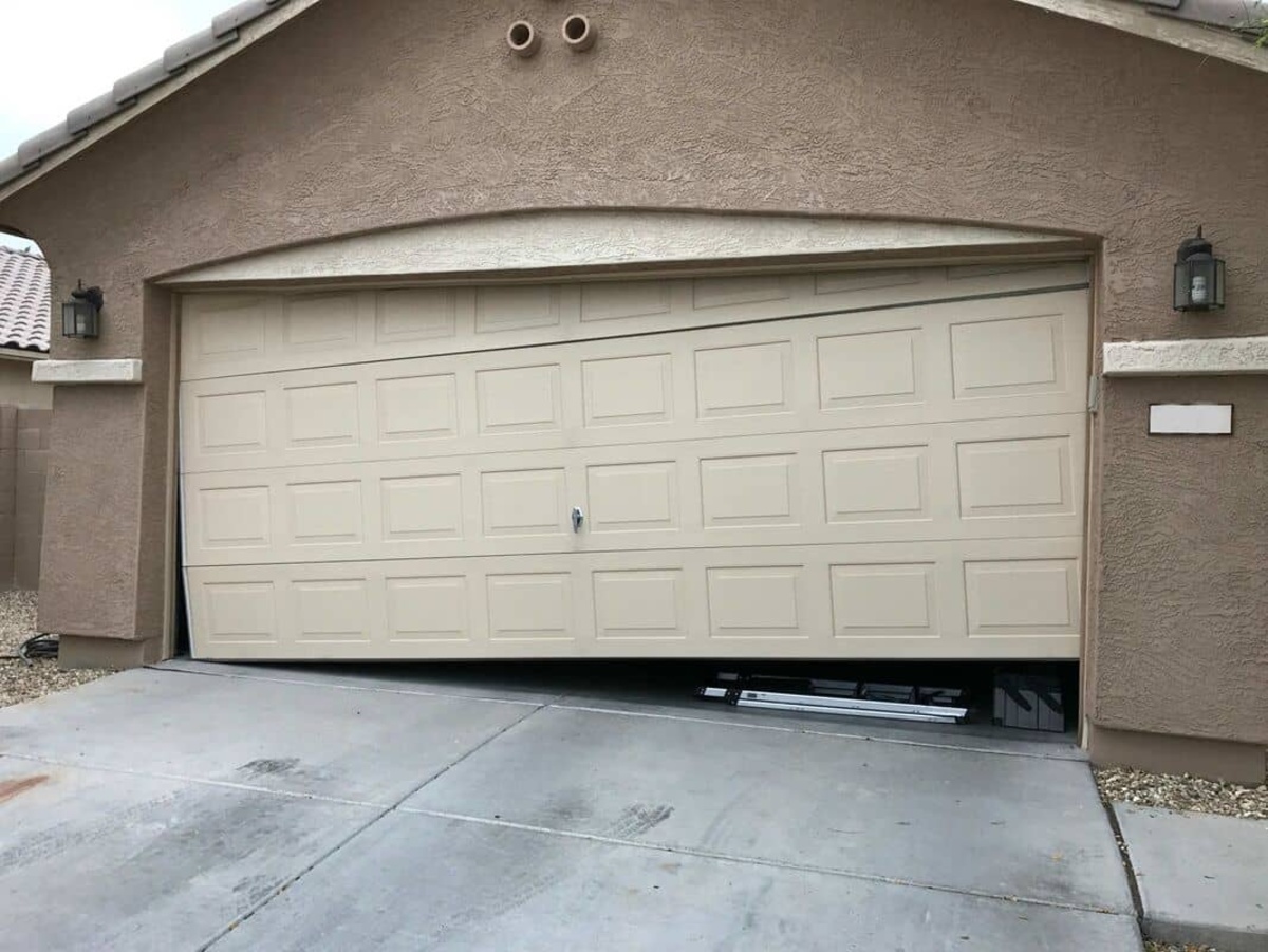 How To Fix A Garage Door Off Track