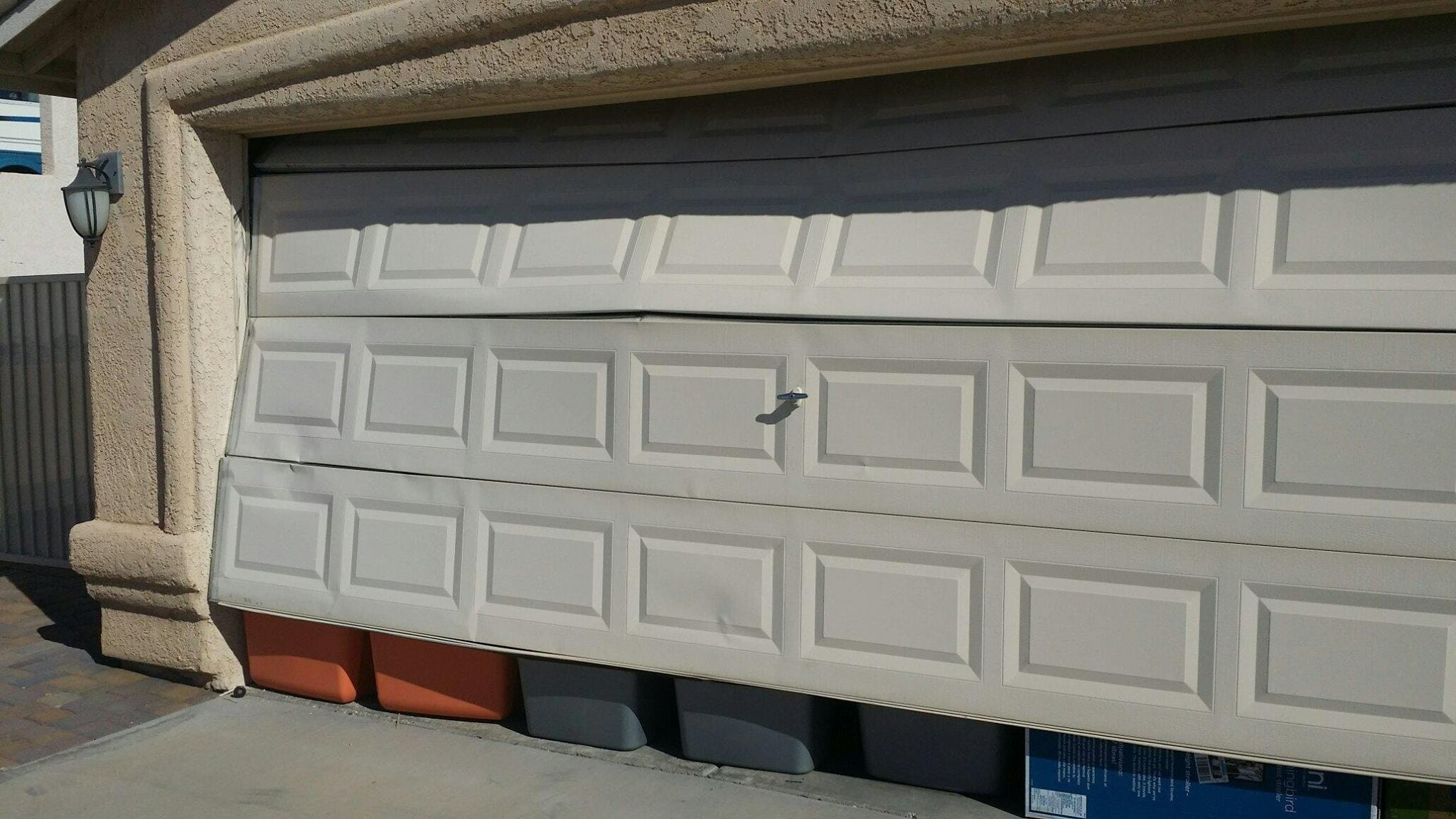How To Fix Dent In Garage Door