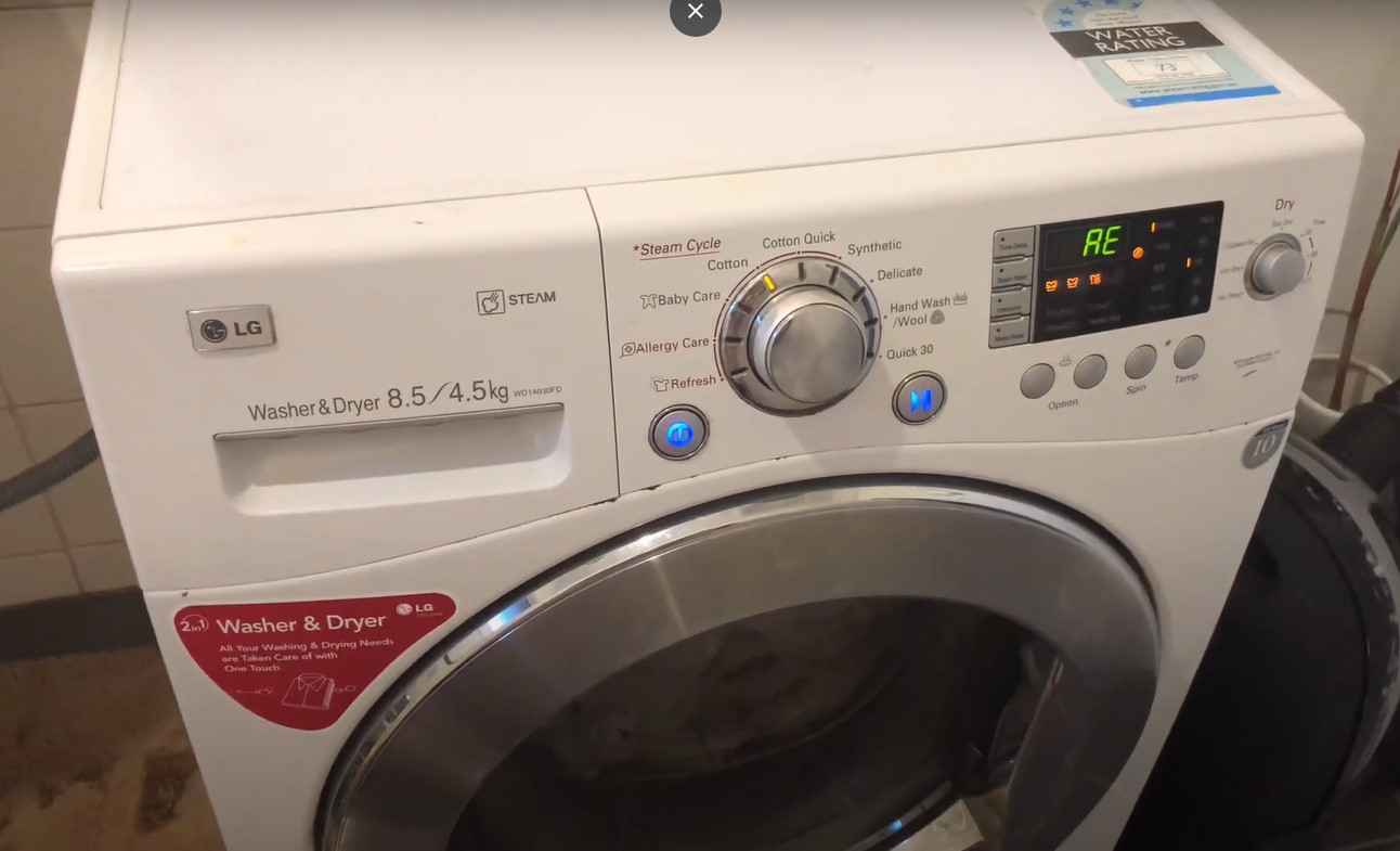 How To Fix The Error Code AE For LG Washing Machine