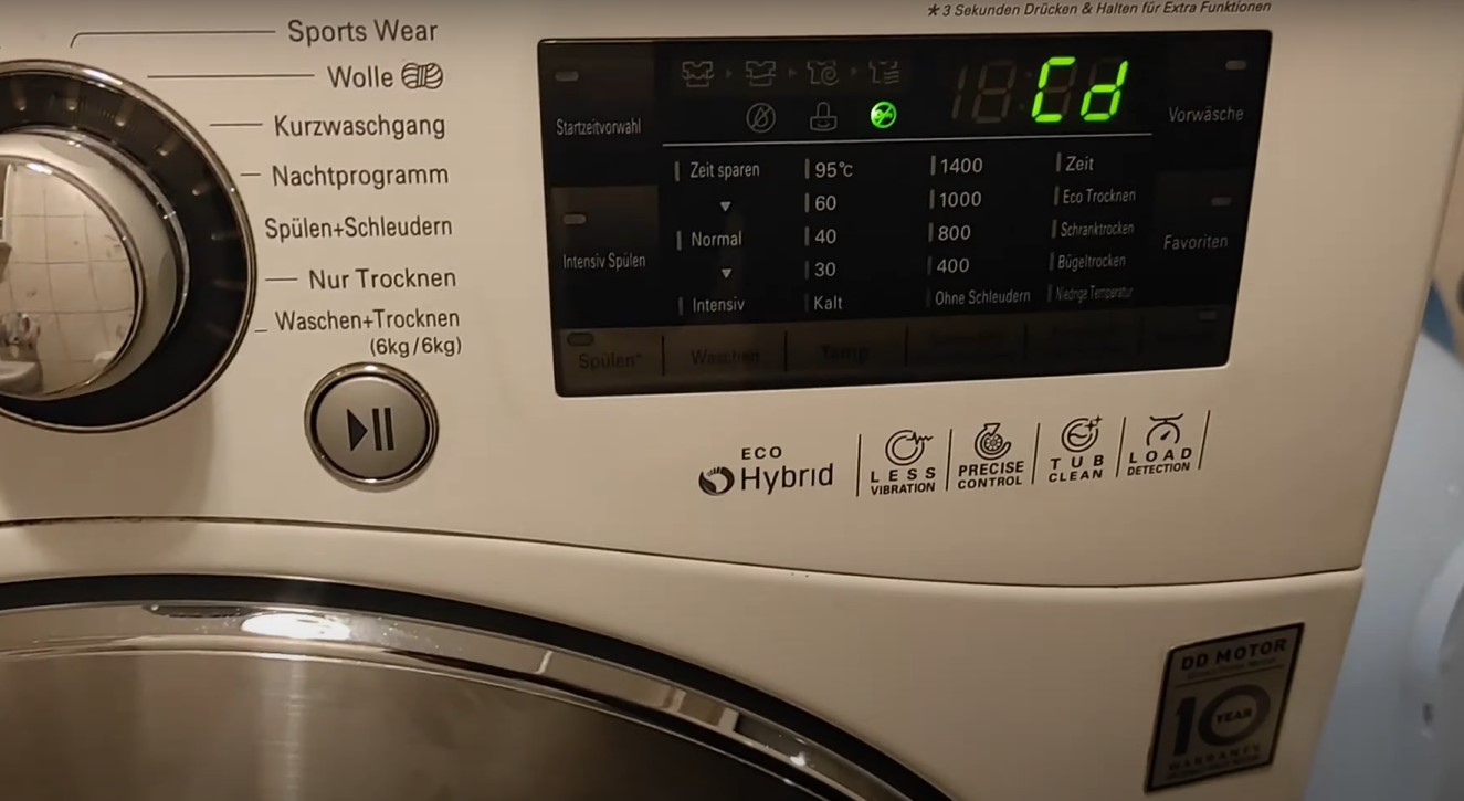 How To Fix The Error Code Cd For LG Dryer
