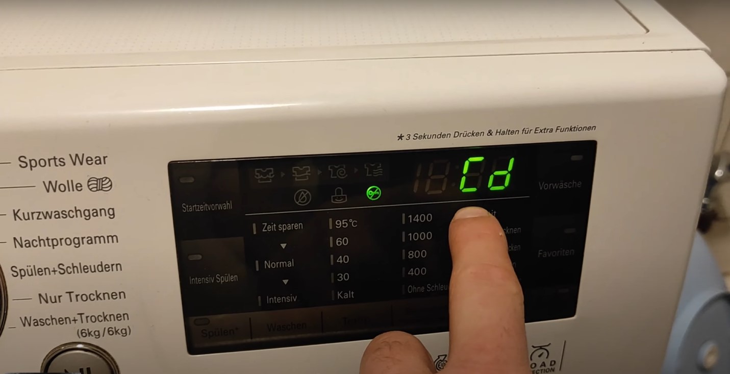 How To Fix The Error Code CD For LG Washing Machine