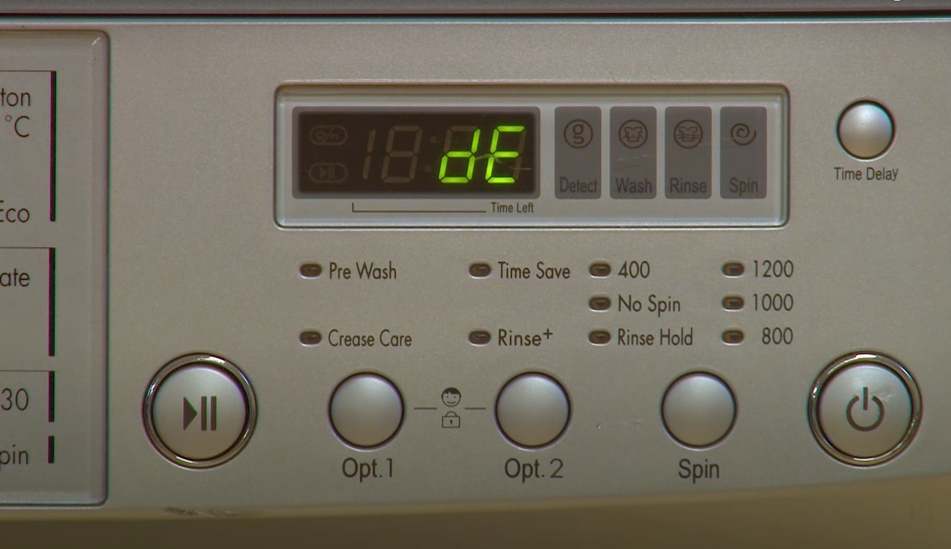 How To Fix The Error Code DE For LG Washing Machine