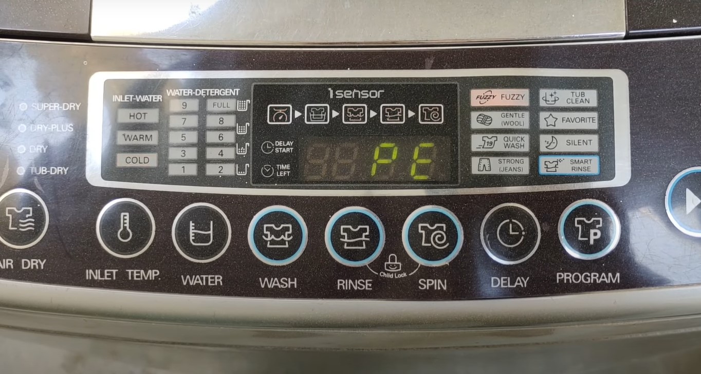 How To Fix The Error Code PE For LG Washing Machine