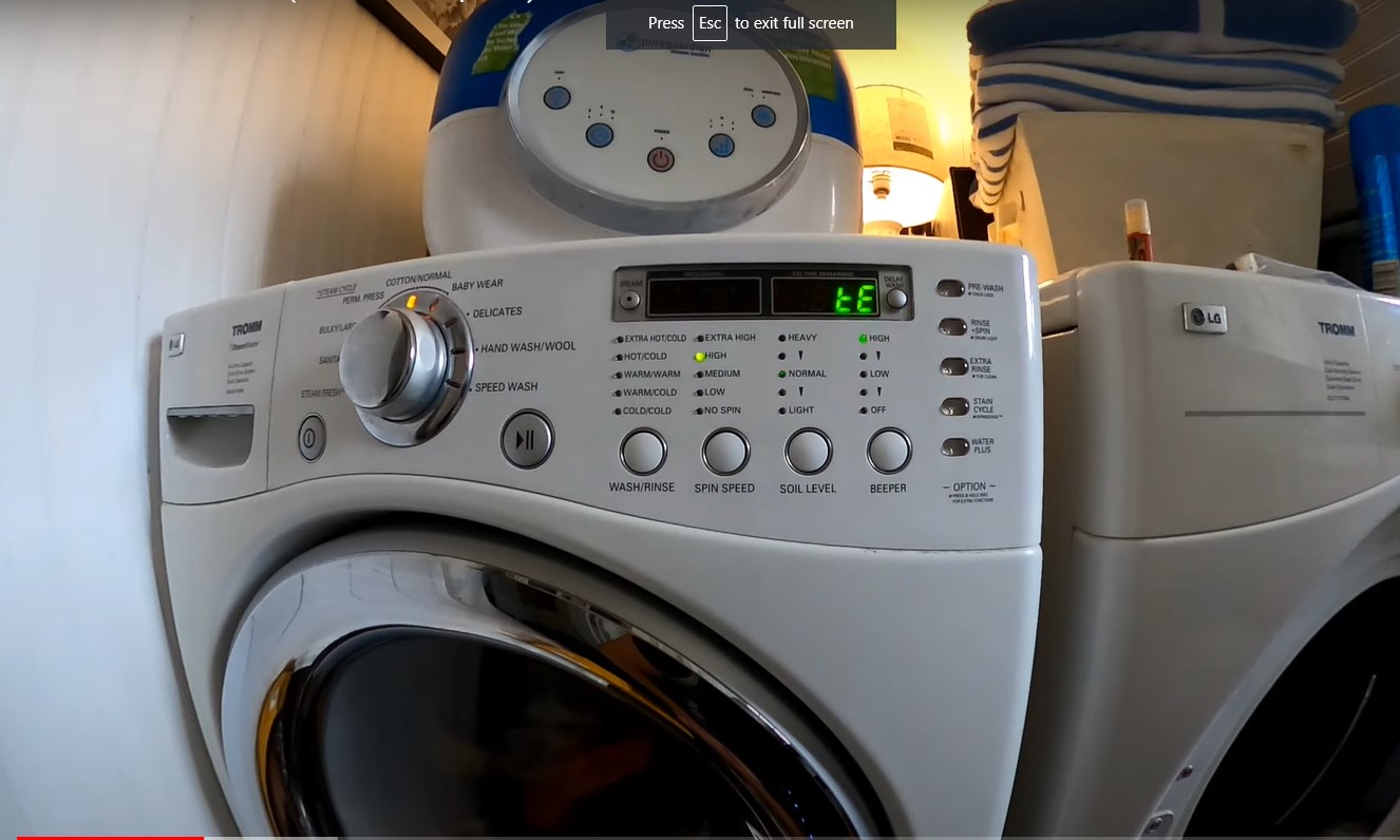 How To Fix The Error Code TE For LG Washing Machine