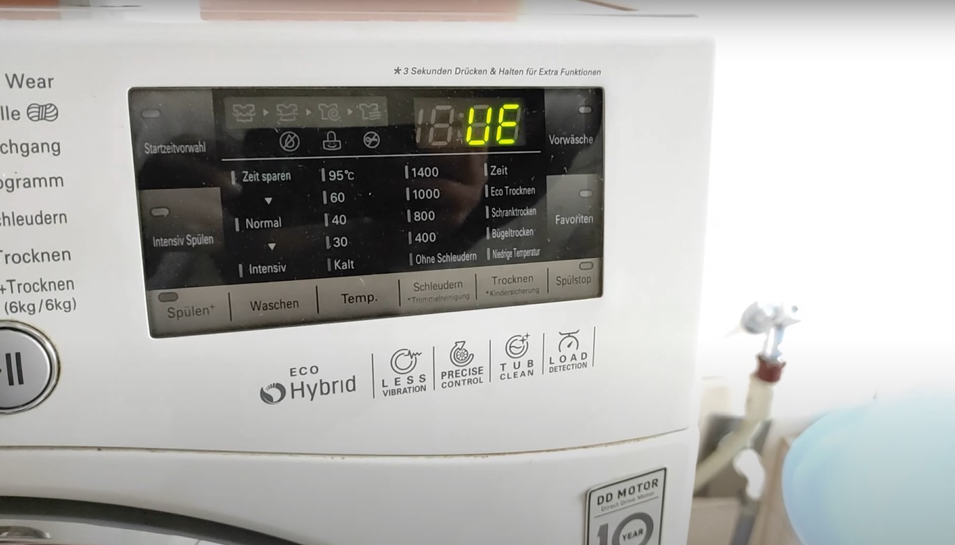 How To Fix The Error Code UE For LG Washing Machine