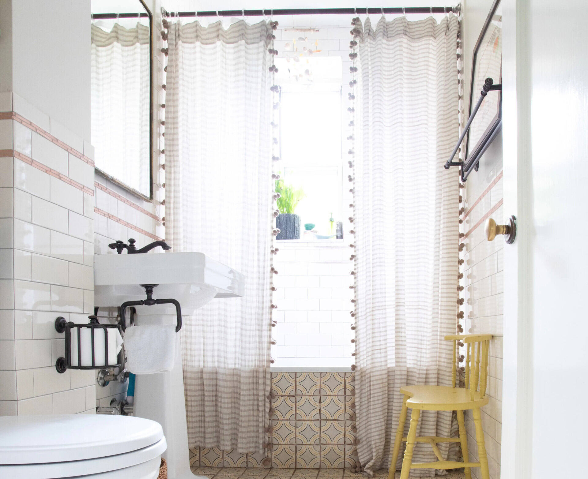 How To Hang 2 Shower Curtains On One Rod