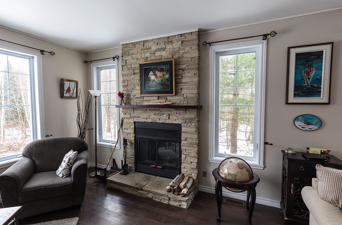 How To Hang A Picture On Stone Fireplace