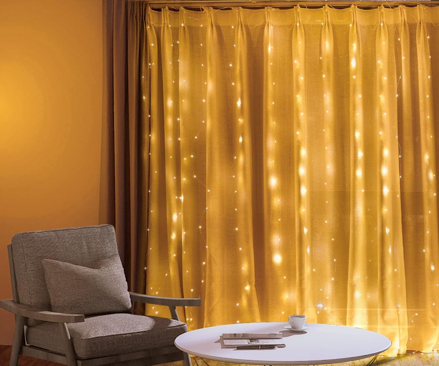How To Hang Curtain Lights Over Curtains