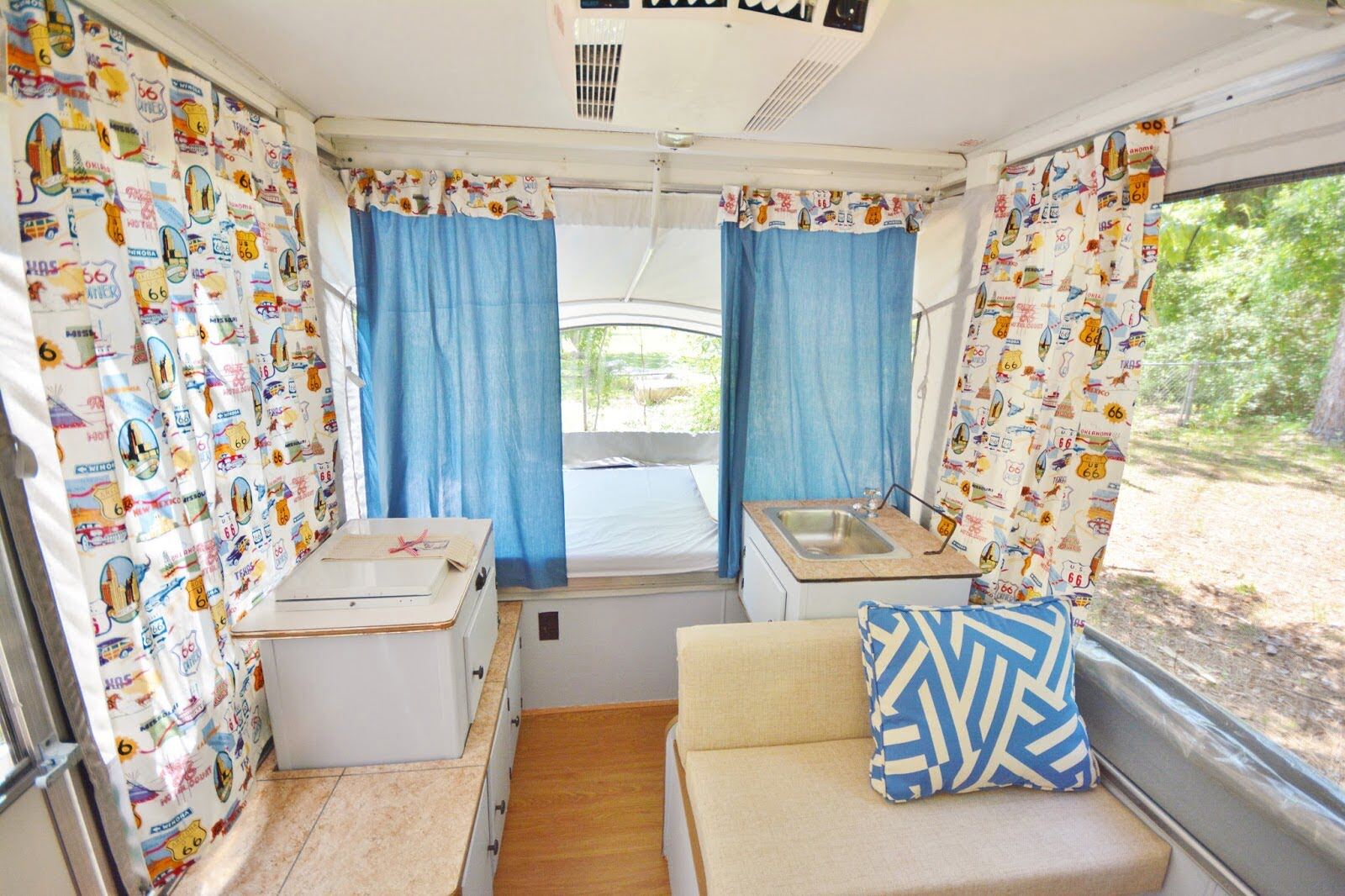 How To Hang Curtains In A Pop Up Camper
