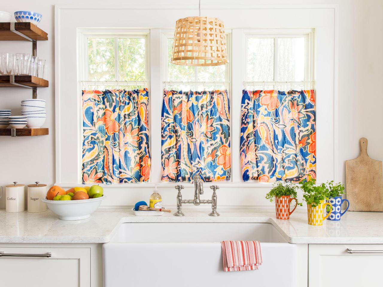 How To Hang Curtains In Kitchen