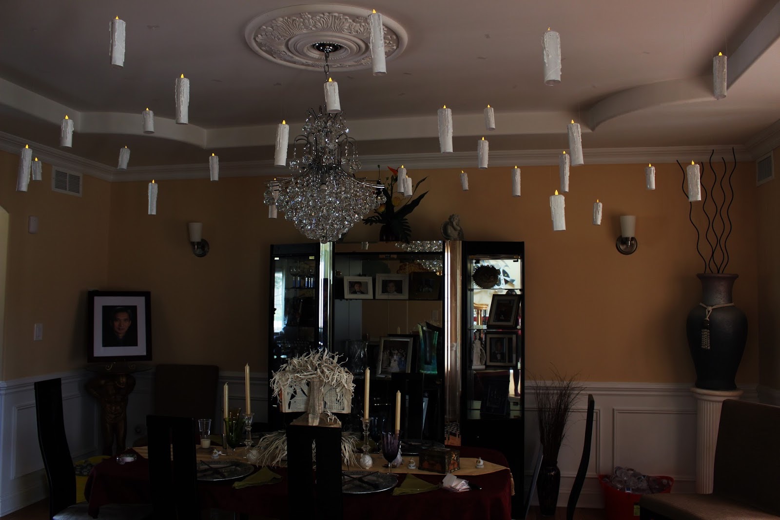 How To Hang Floating Candles From Ceiling