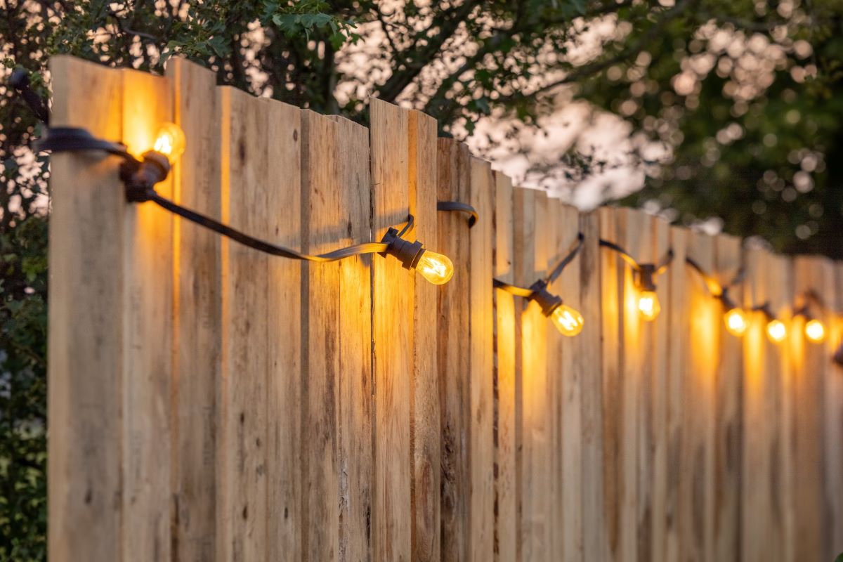 How To Hang String Lights On Fence