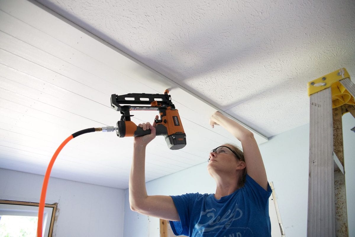 How To Install Shiplap On A Ceiling
