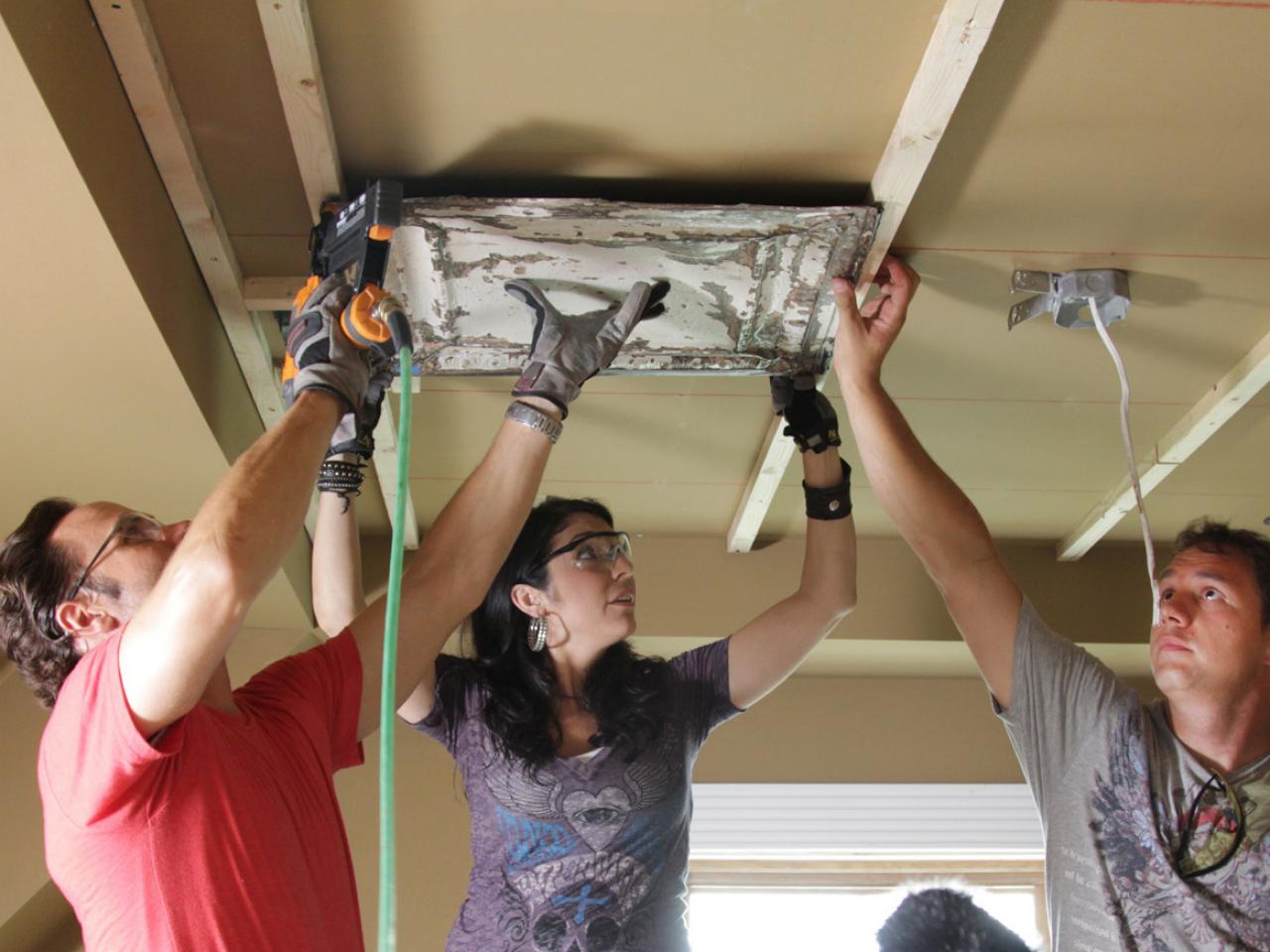 How To Install Tin Ceiling Tile
