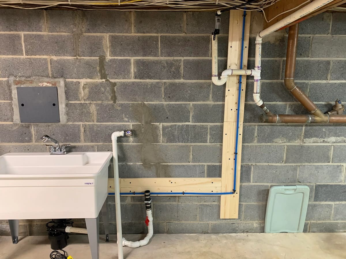 How To Install Utility Sink In Basement