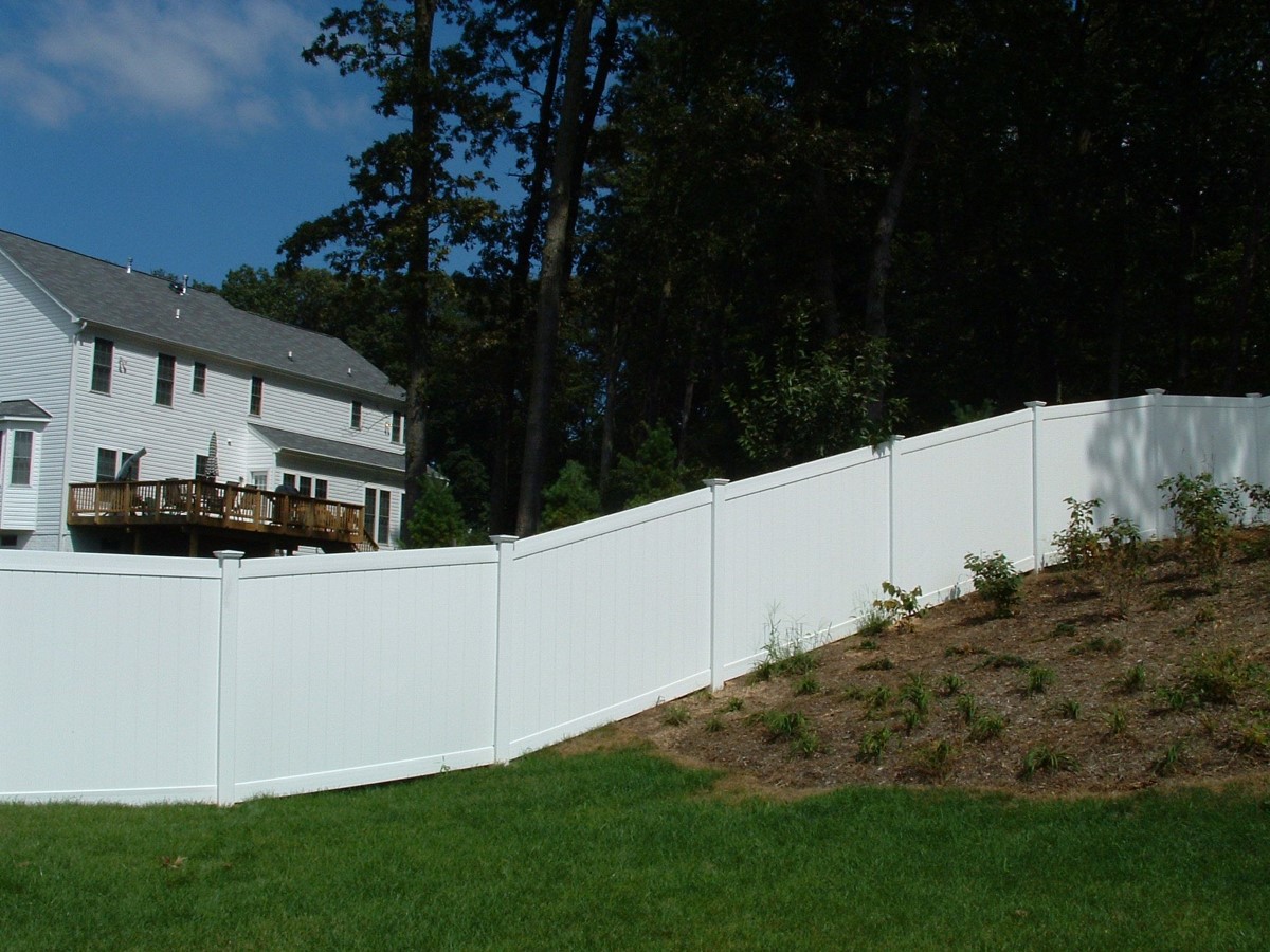 How To Install Vinyl Fence On A Slope