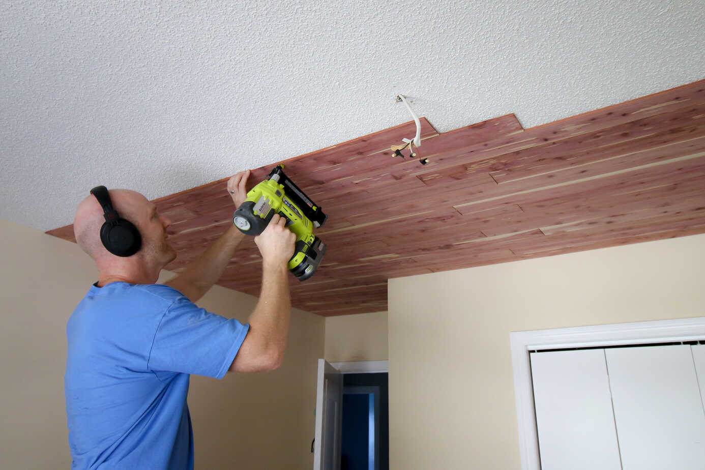 How To Install Wood Ceiling Planks