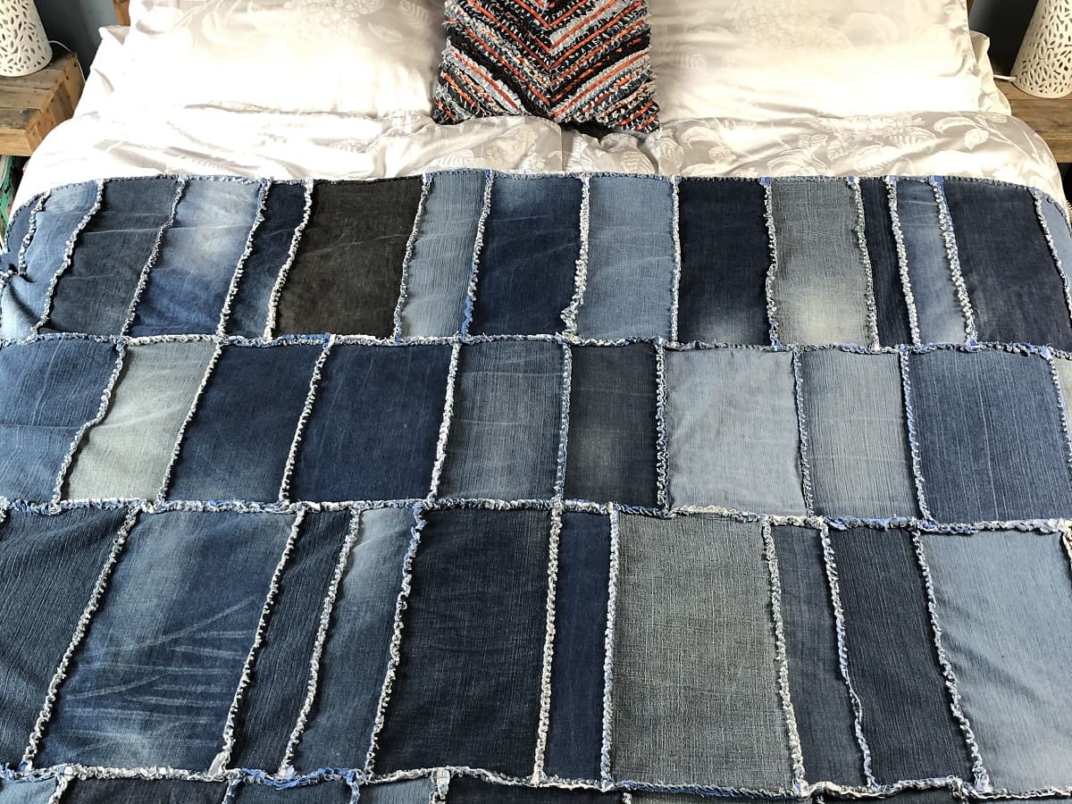 Just Jeans // Rag Quilt // Recycled Denim Front and Back // 