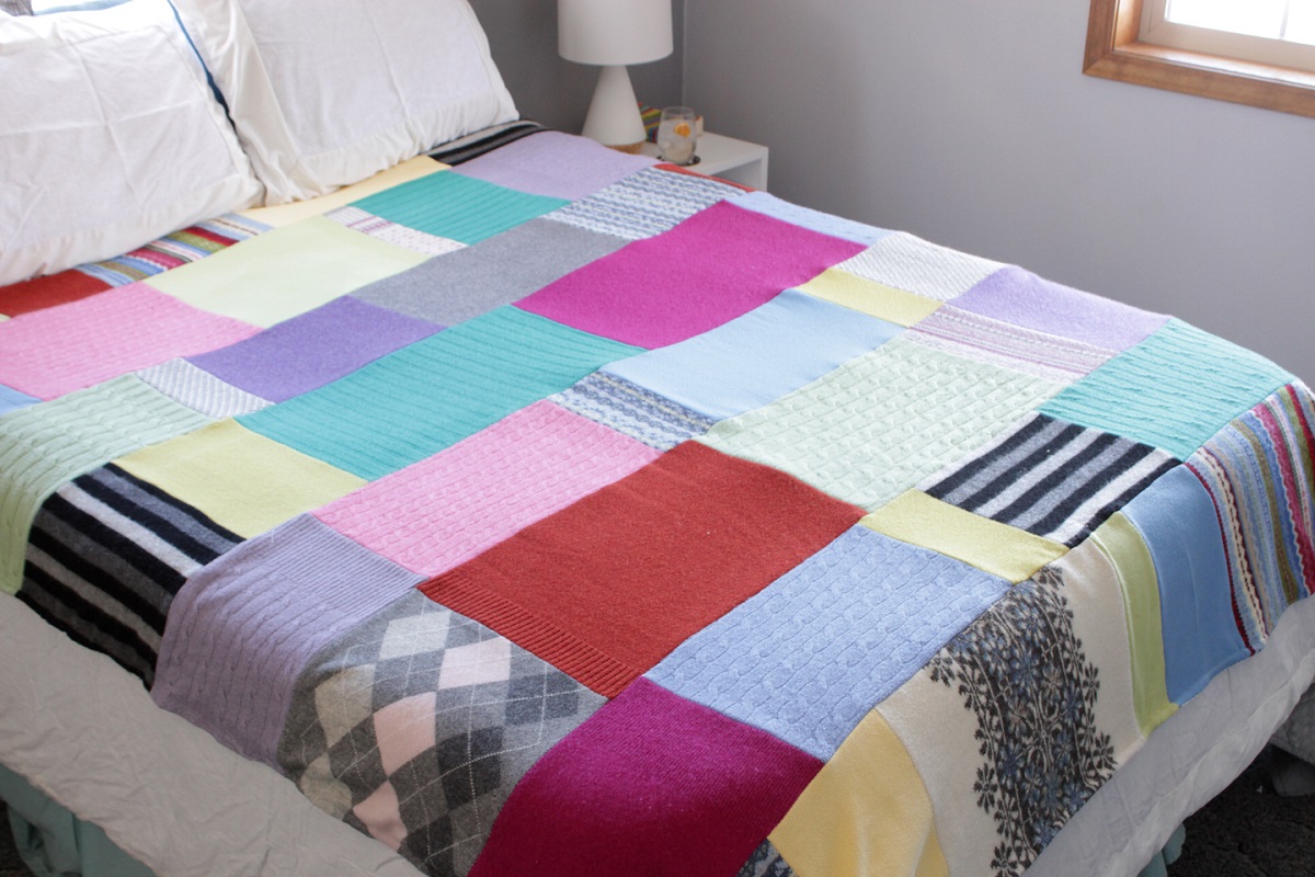 How To Make A Quilt Out Of Sweaters