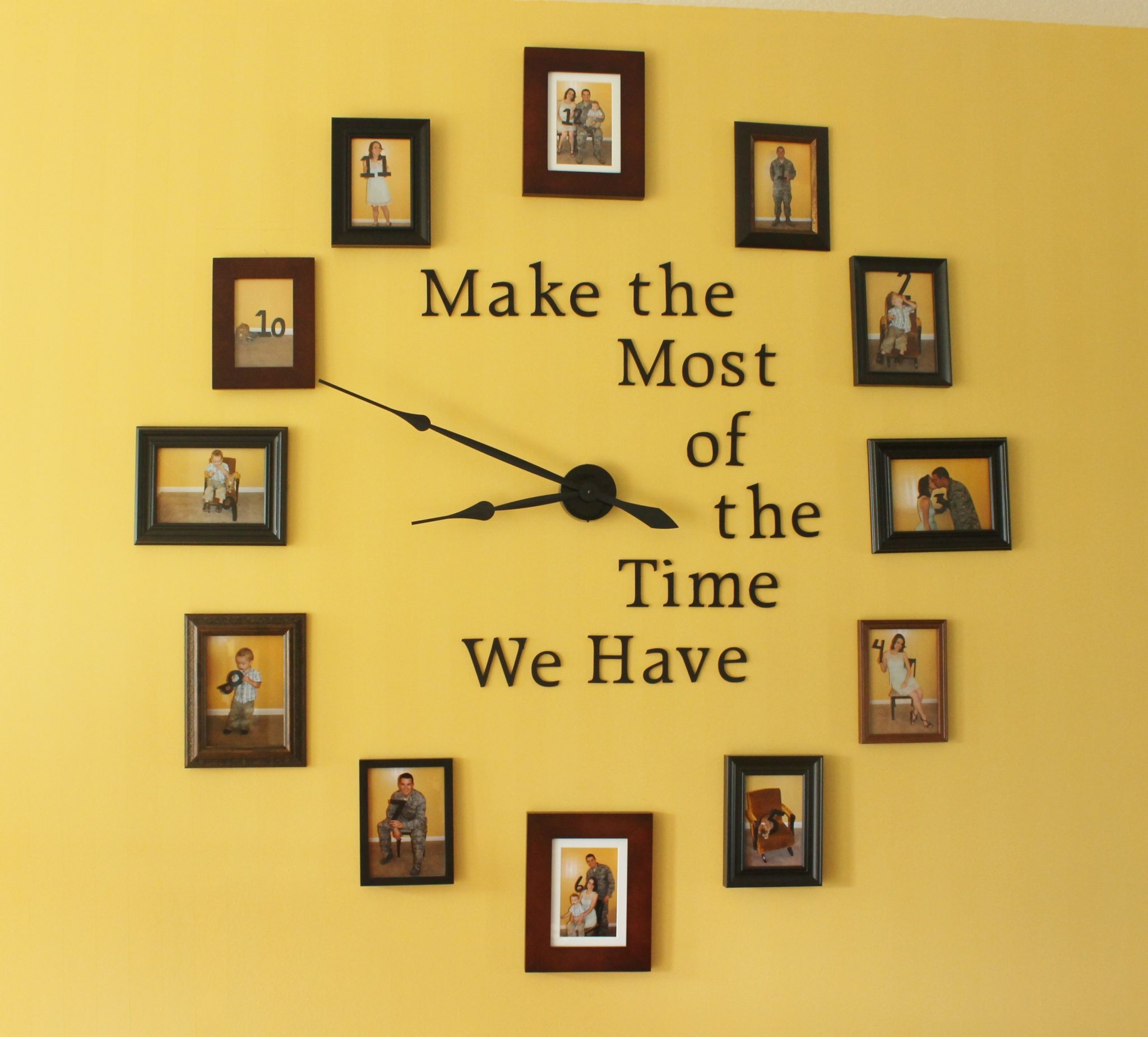 How To Make A Wall Clock Out Of Picture Frames