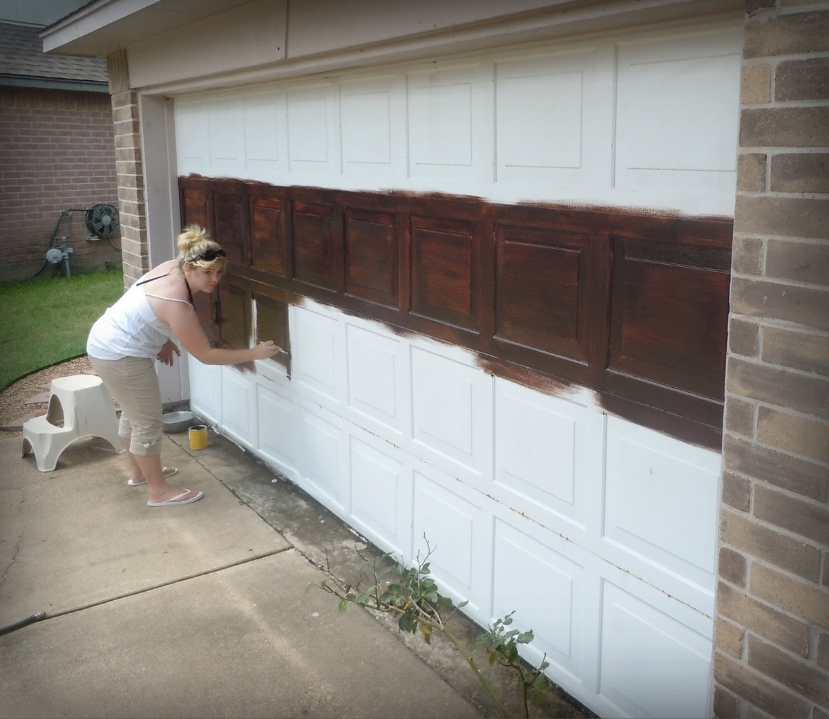 How To Paint Wood Garage Door