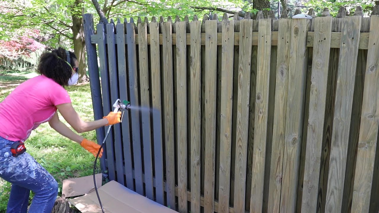 How To Paint Wooden Fence