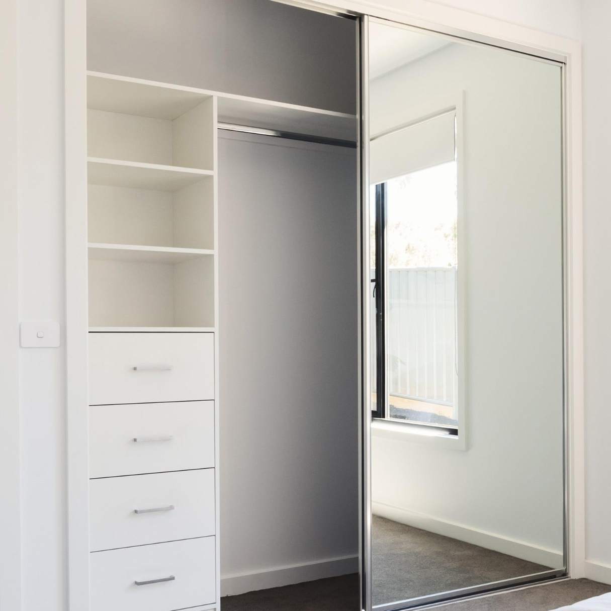 How To Put Mirrors On Sliding Closet Doors