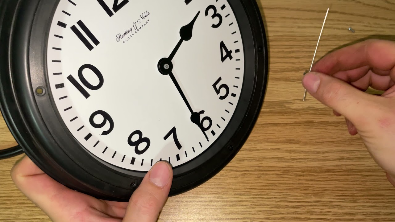 How To Remove The Hands From A Wall Clock