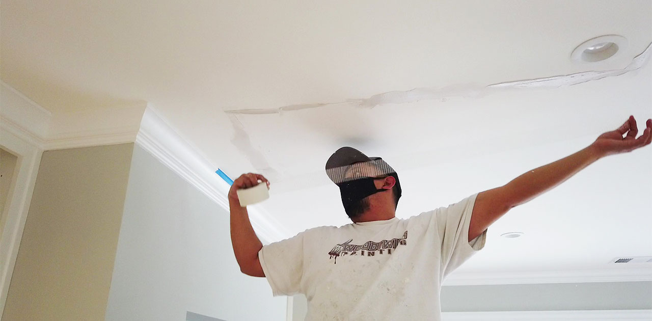 How To Repair Drywall Tape On Ceiling
