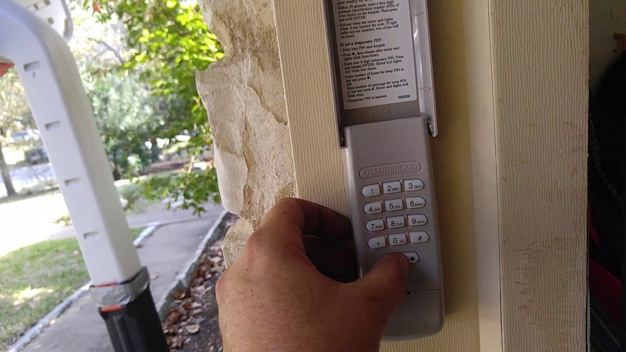 How To Reset Chamberlain Garage Door Opener Keypad Without Code