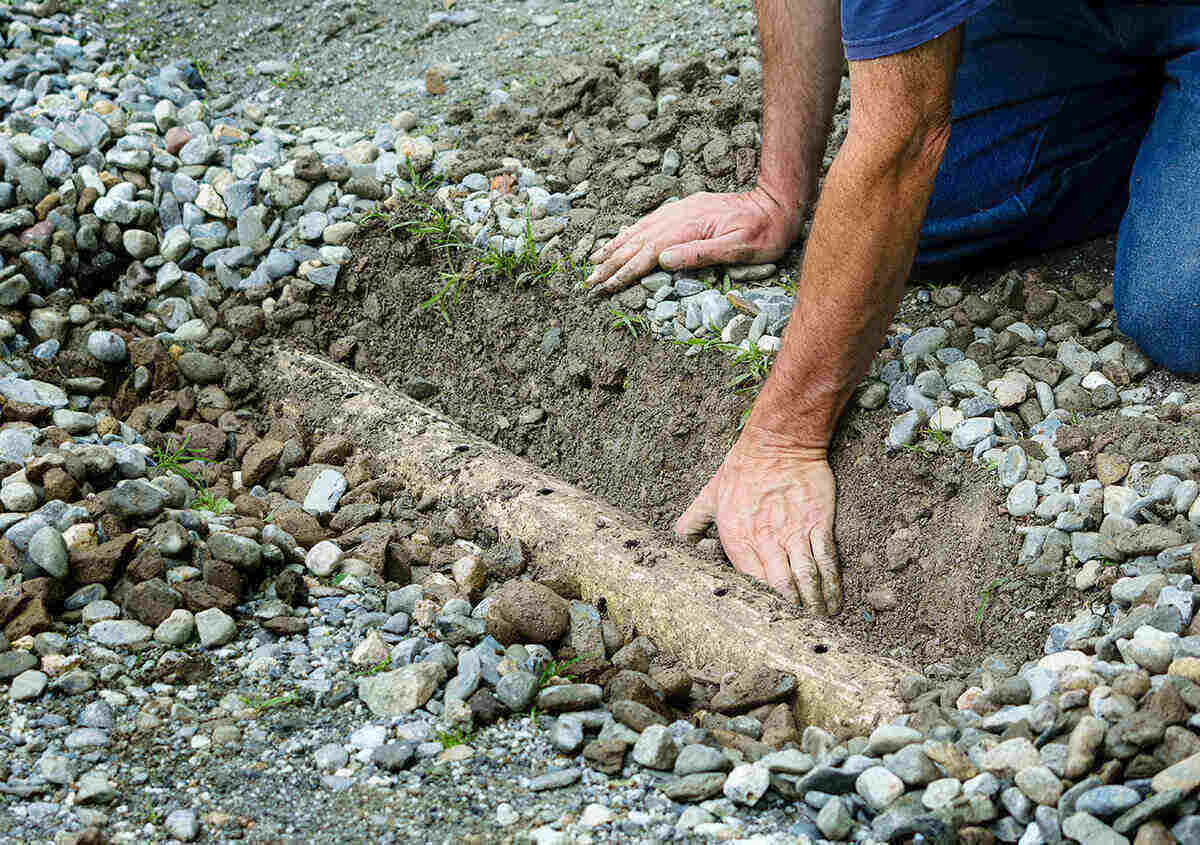 How To Run Drainage Pipe Under A Driveway